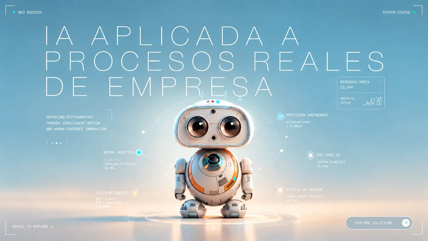 IA aplicada a procesos reales de empresa — dirección visual y aplicaciones