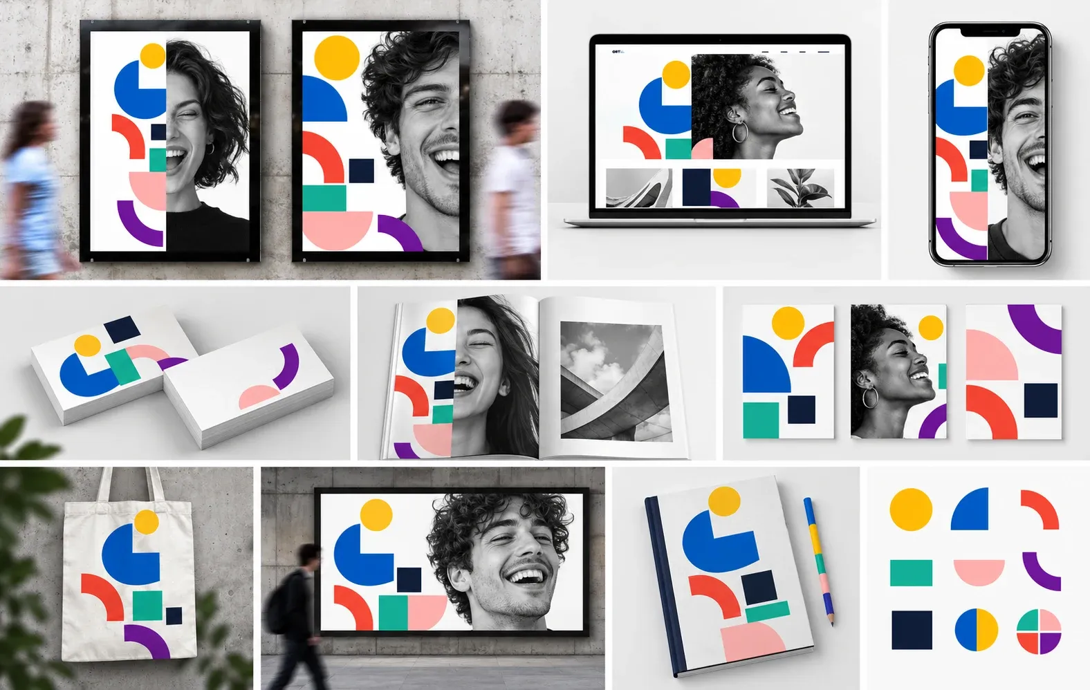 Branding e identidad corporativa — sistema de aplicaciones